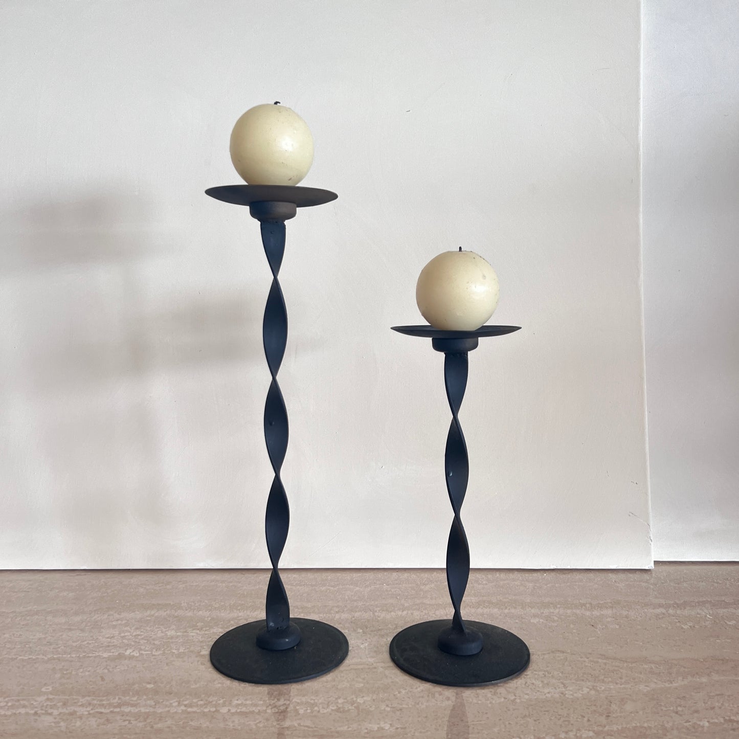 Black Candle Holders