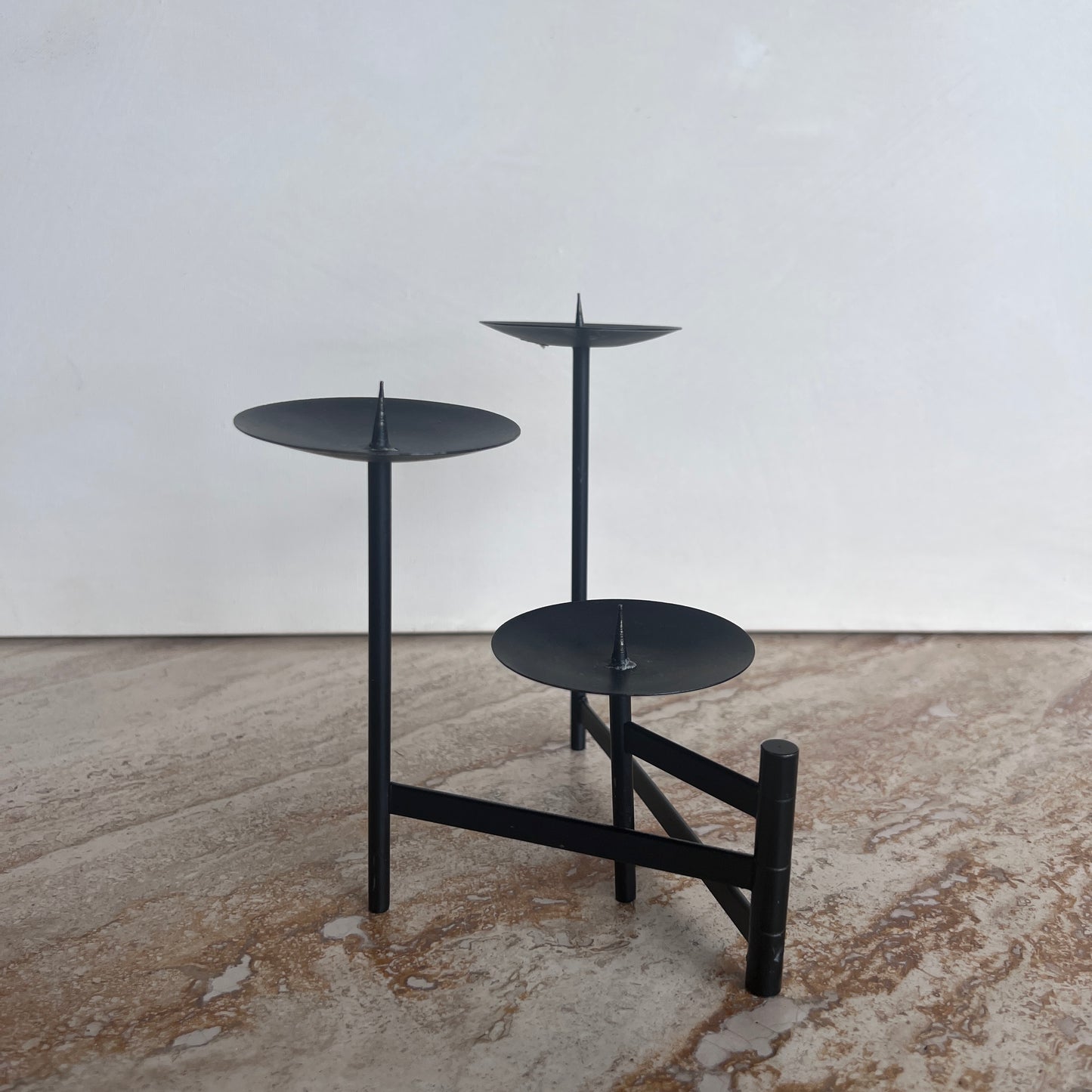 Black Metal Minimalist Candle Holder