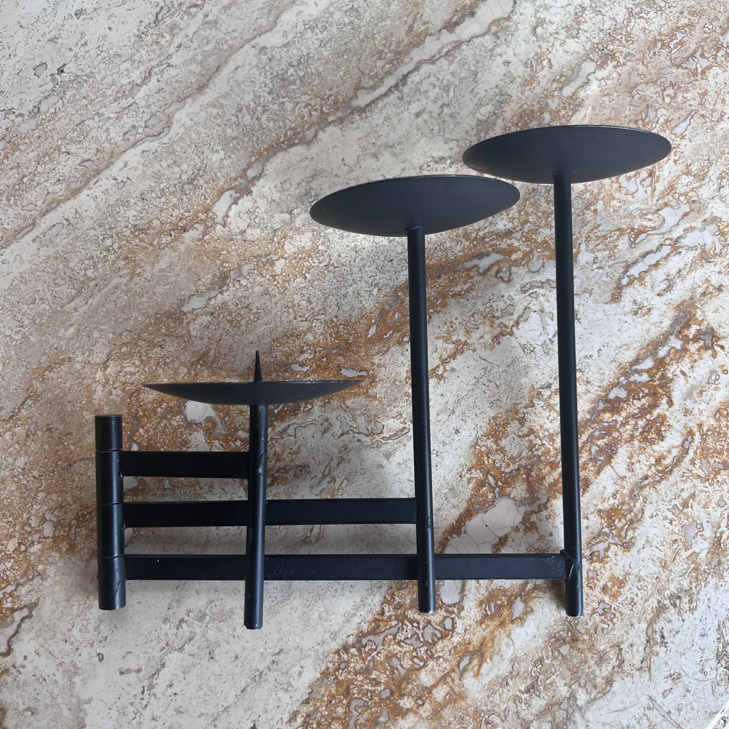 Black Metal Minimalist Candle Holder