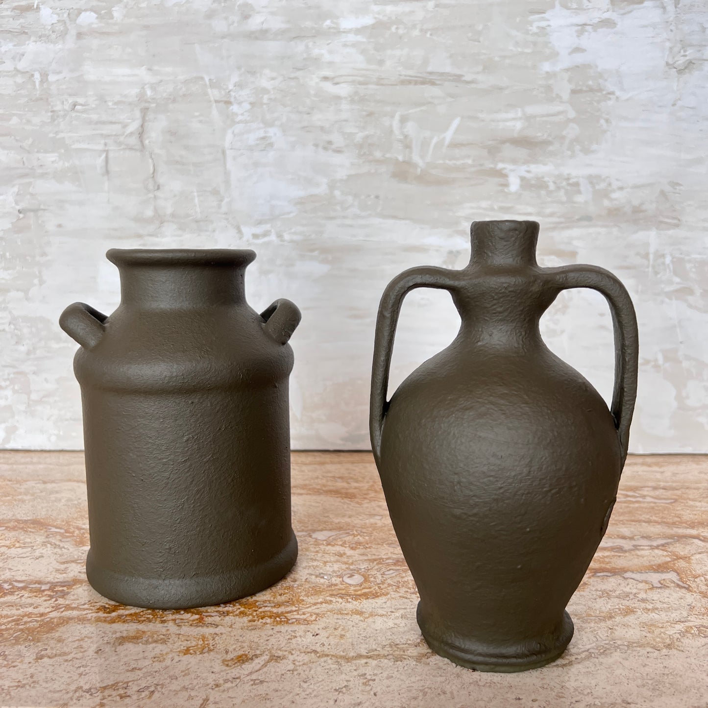 Dark Sage Vase Set