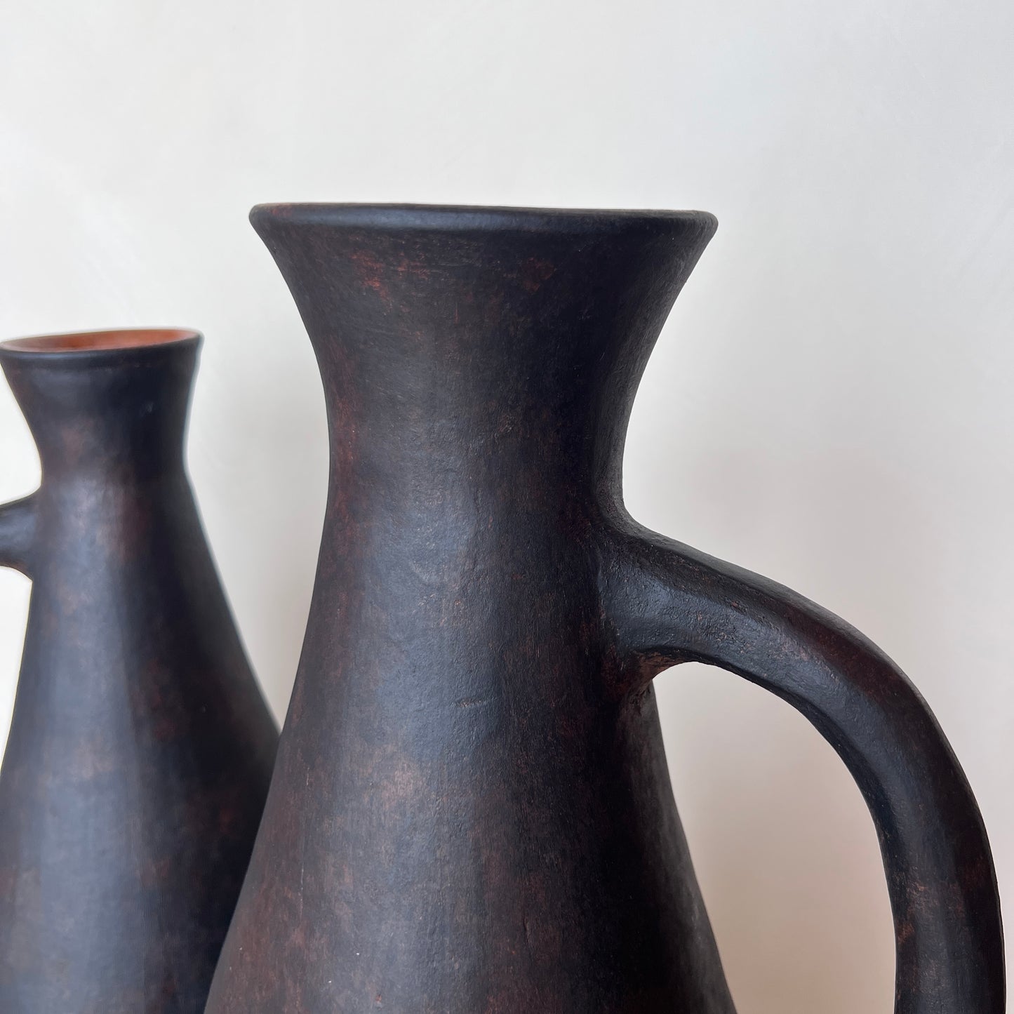 Tall Clay Handle Vase