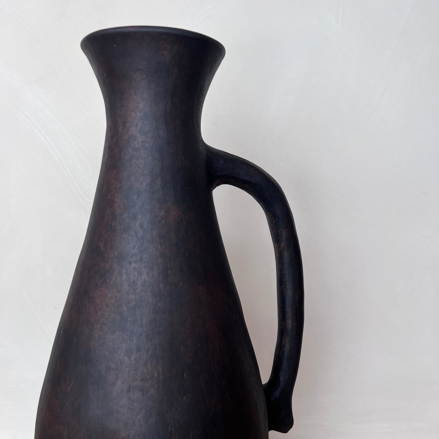 Tall Clay Handle Vase