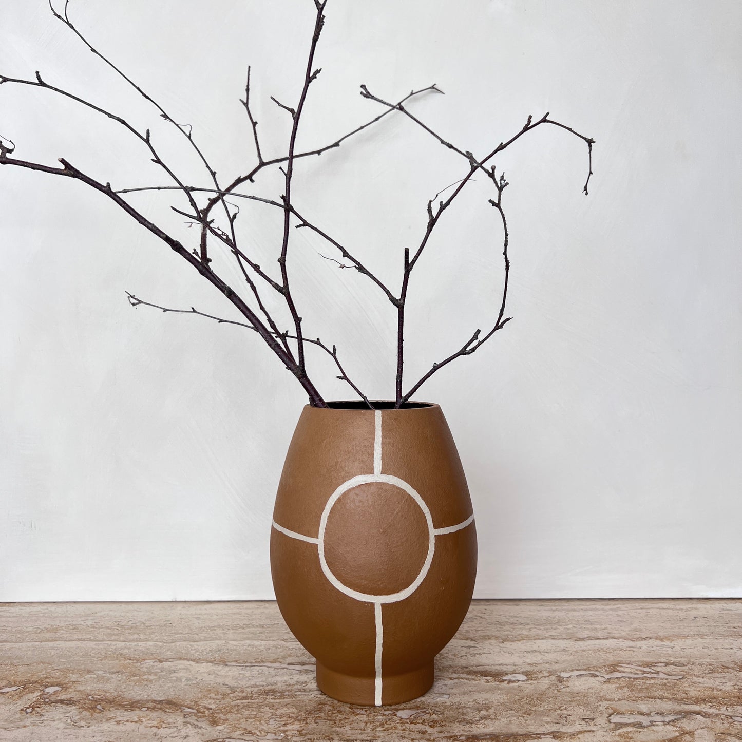 Terracotta Circle Vase