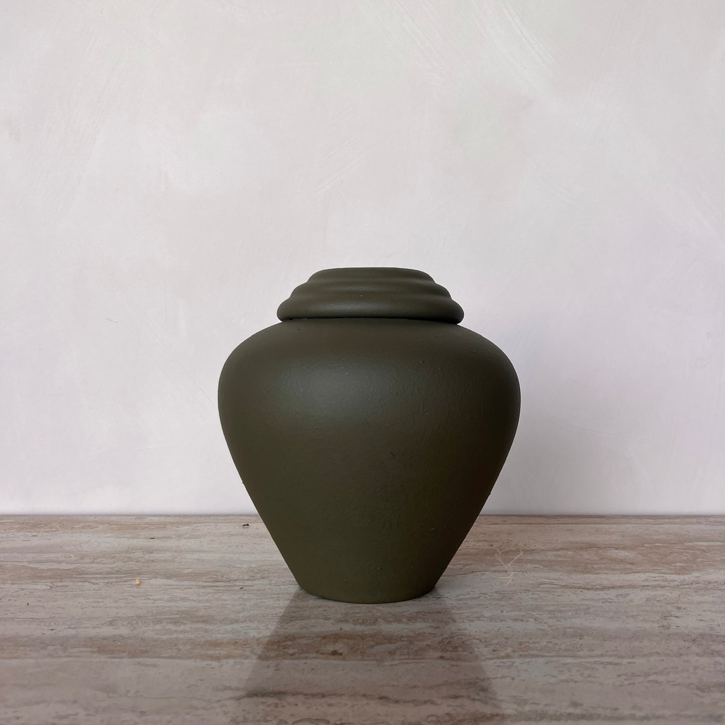 Dark Green Tear Drop Vase