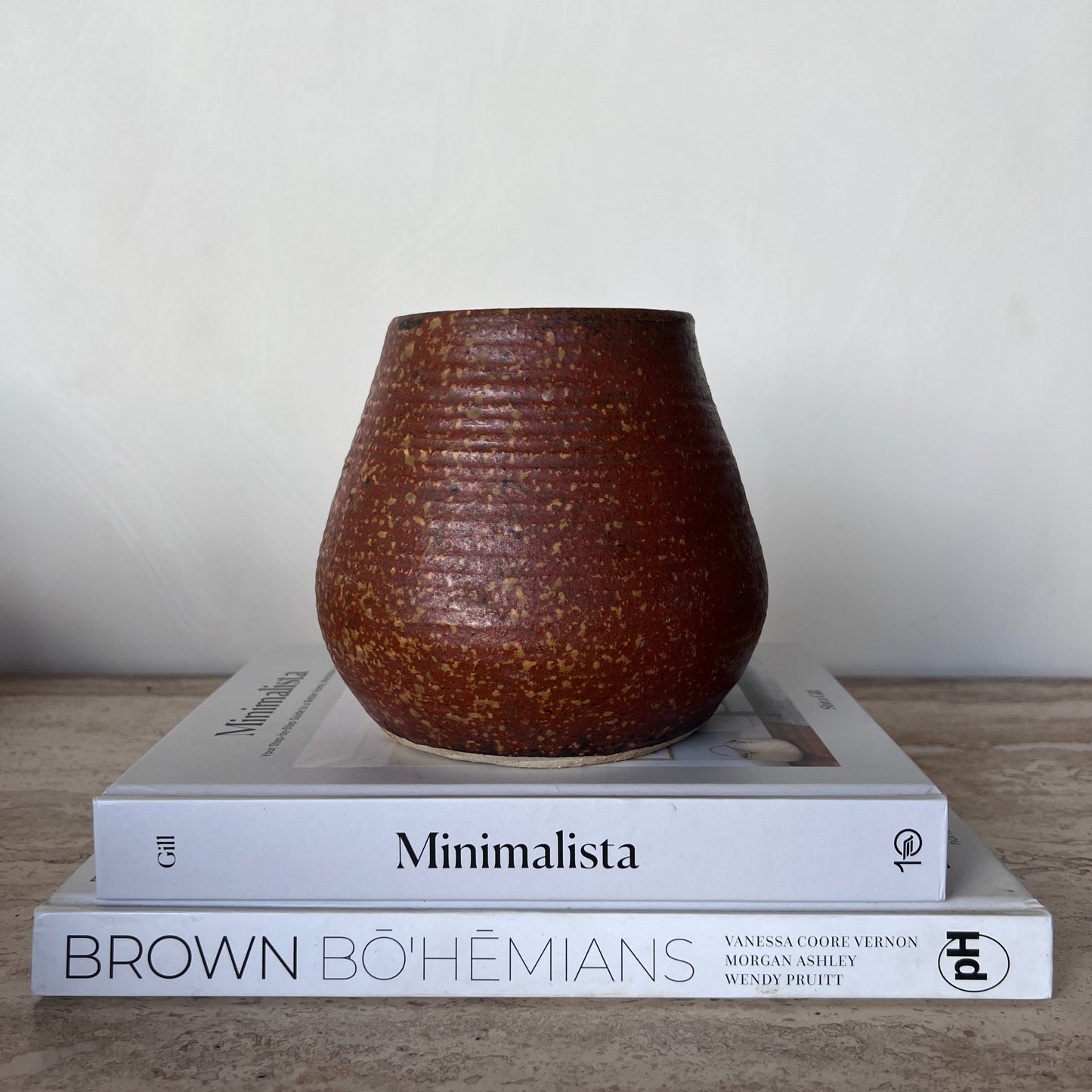 Terracotta Speckled Vase