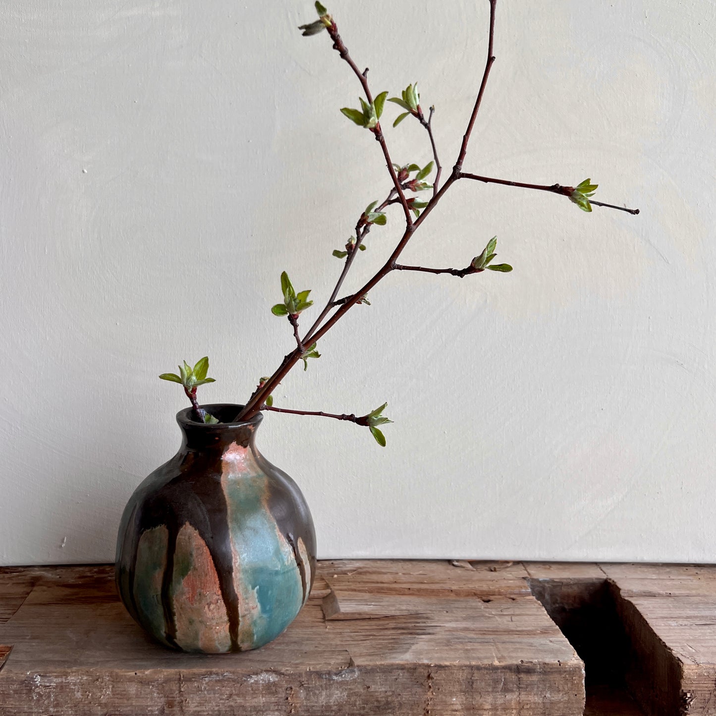 70's Multi Glazed Vase