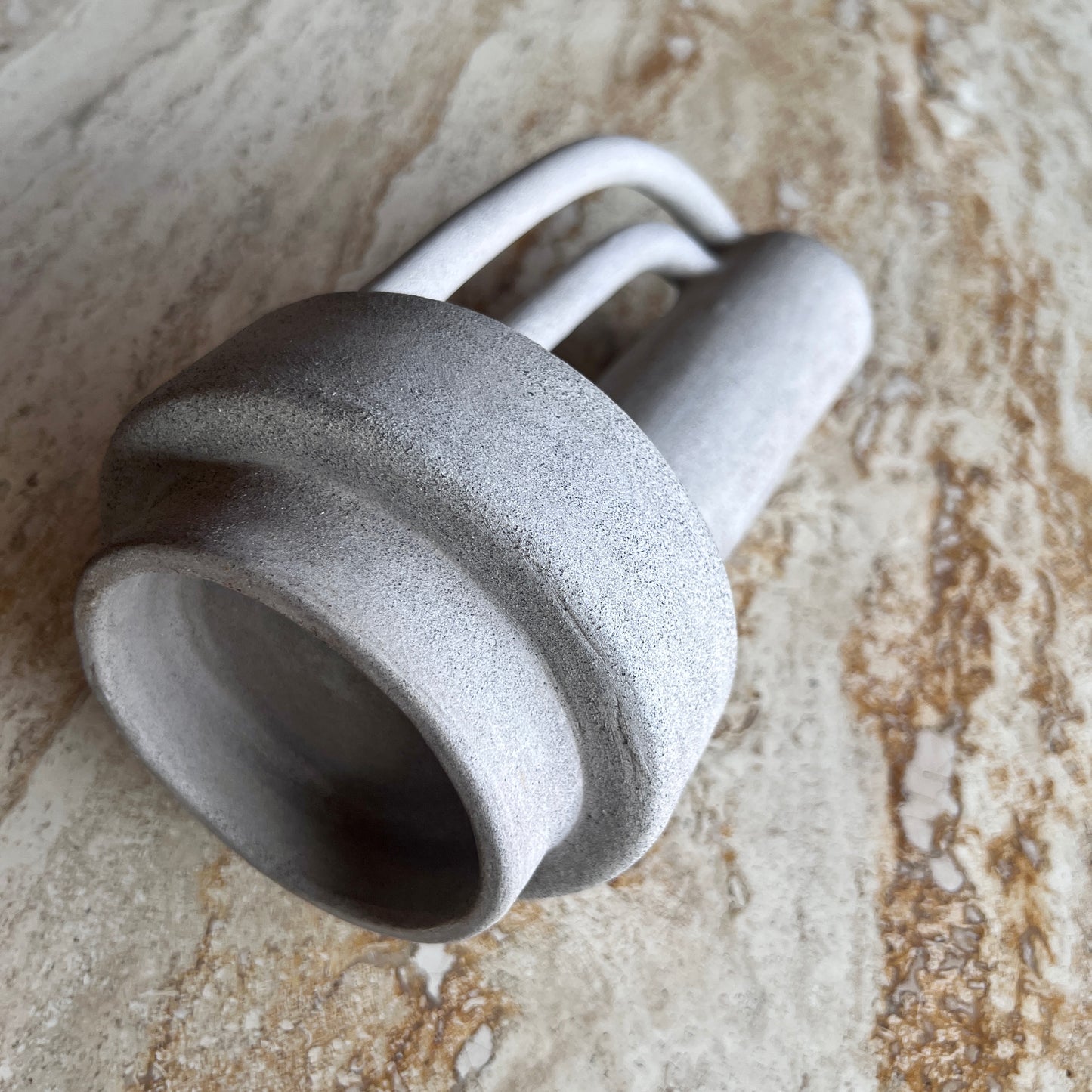 Brutalist Textured Jug Vase