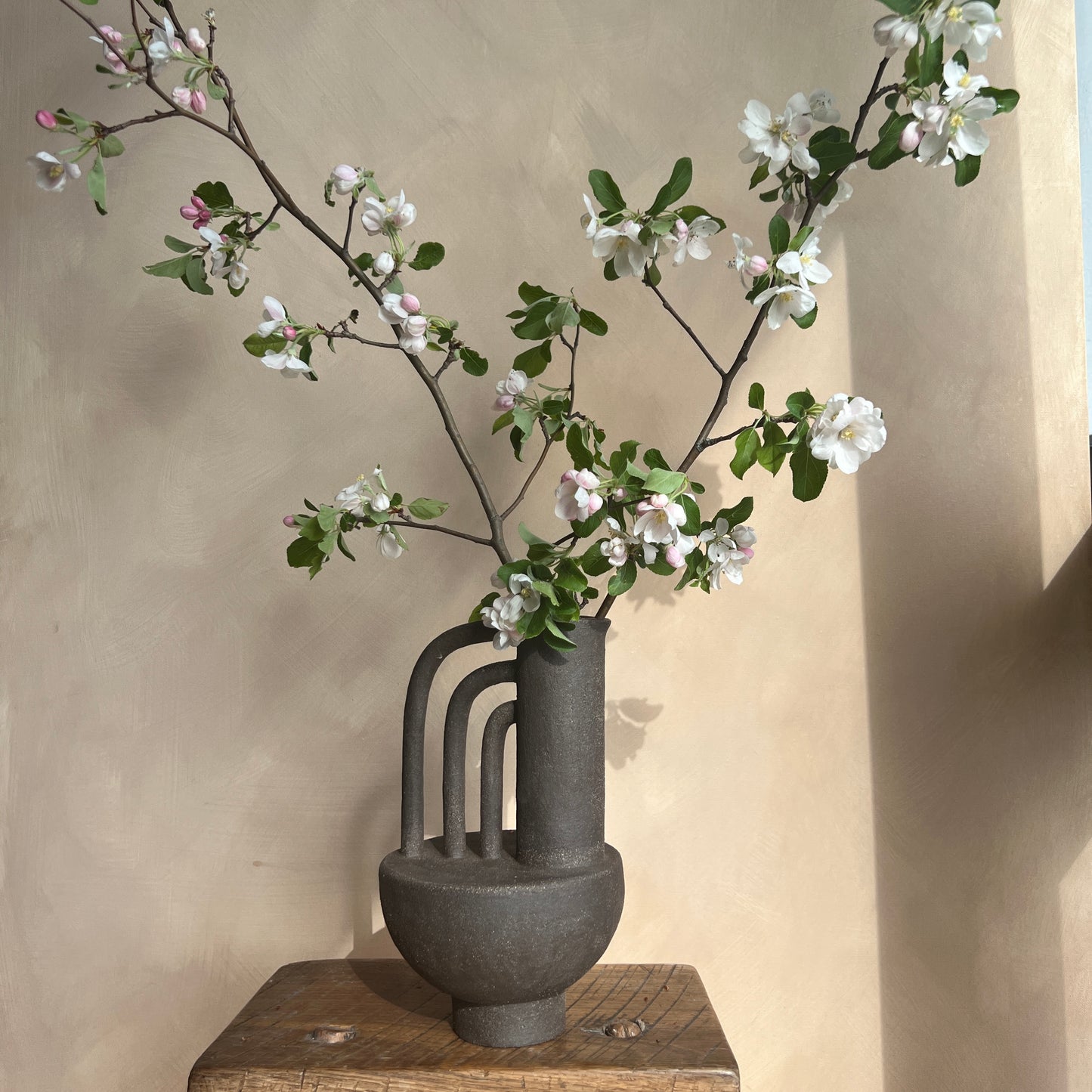 Brutalist Textured Jug Vase