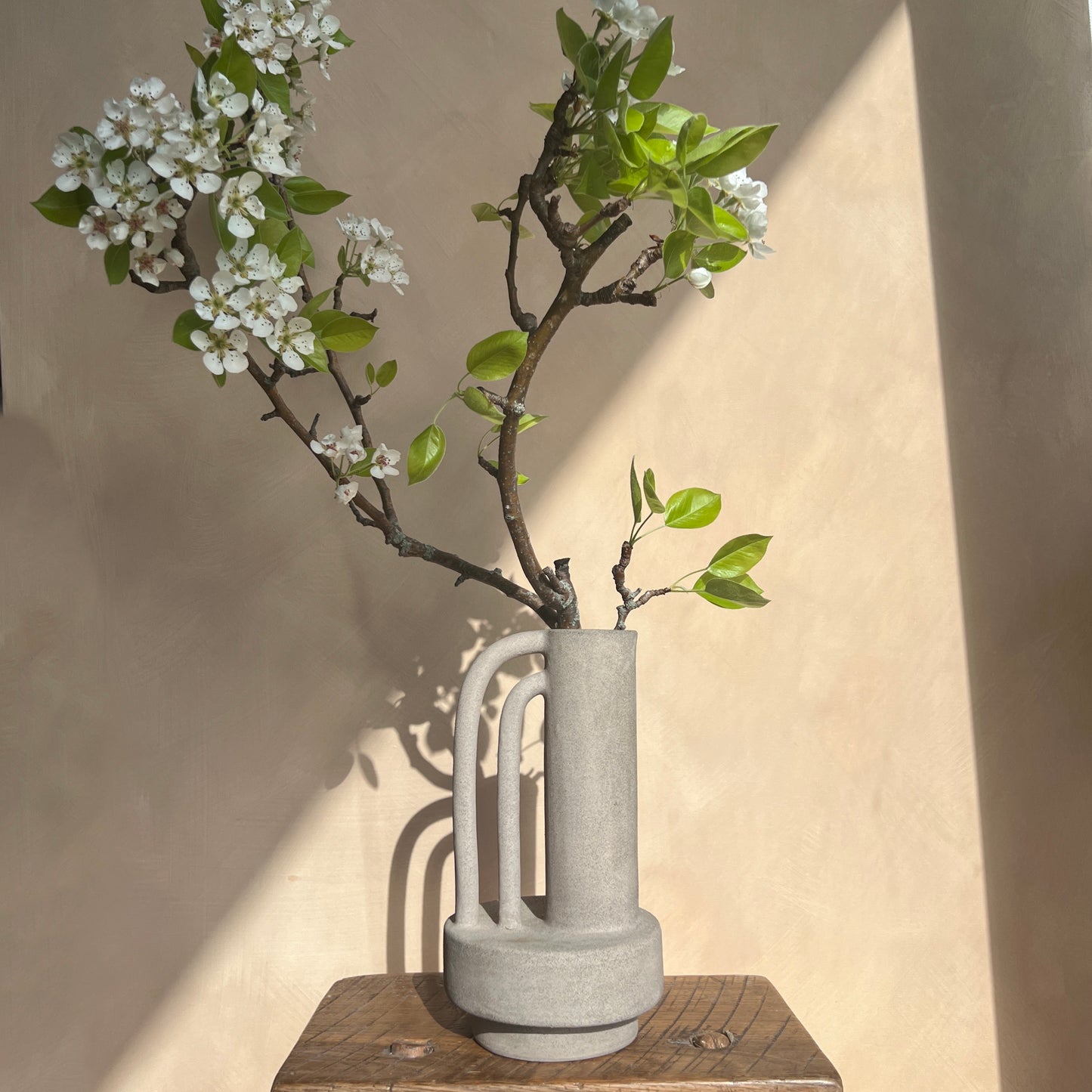 Brutalist Textured Jug Vase