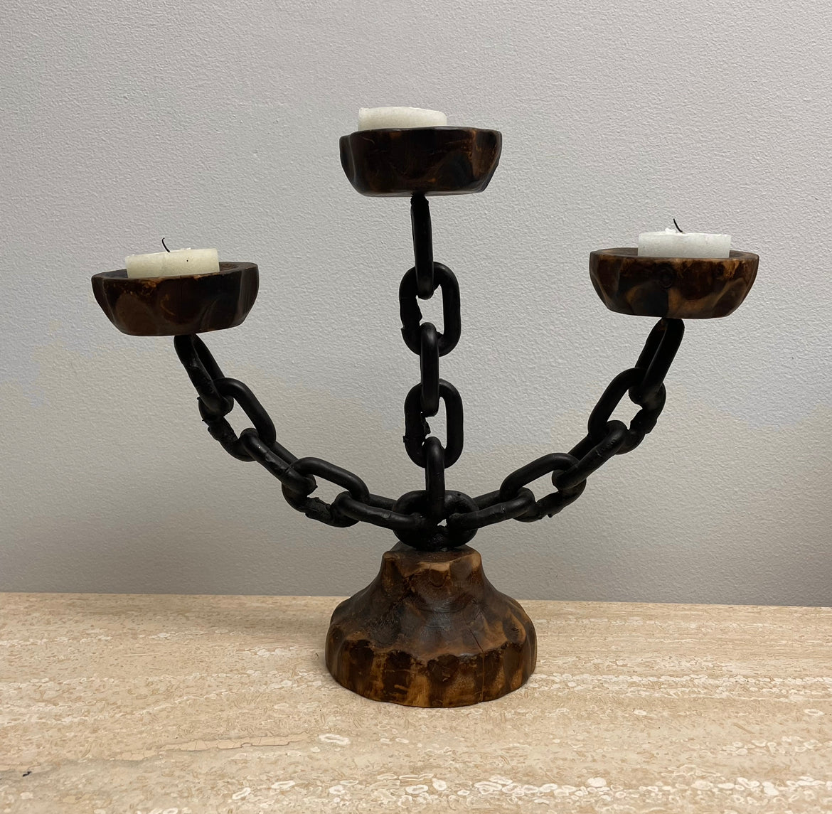 Chain Link Candelabra