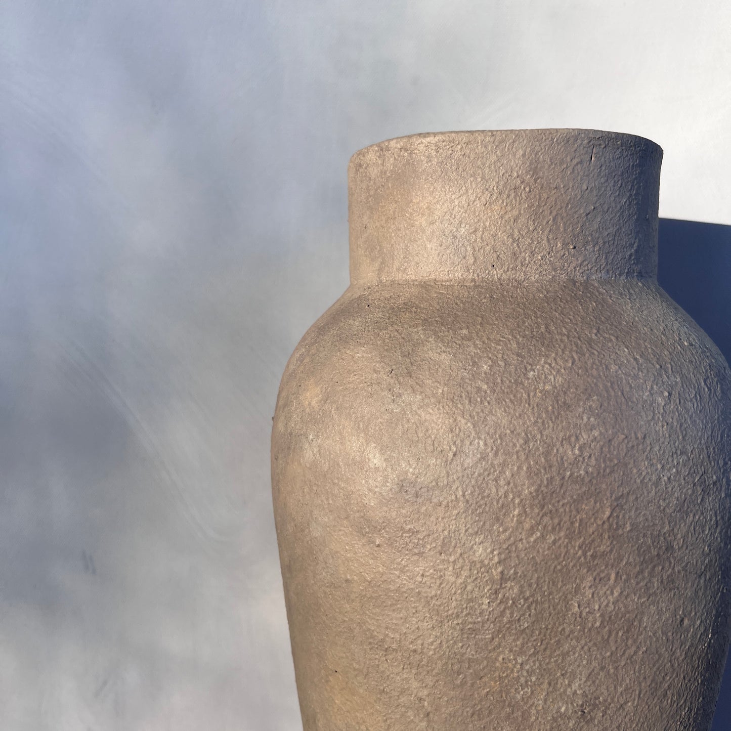 Tall Taupe Vase