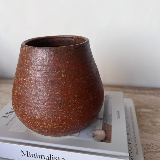 Terracotta Speckled Vase