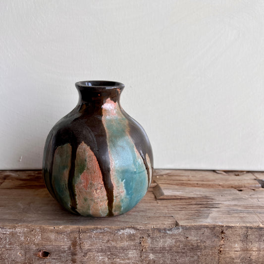 70's Multi Glazed Vase