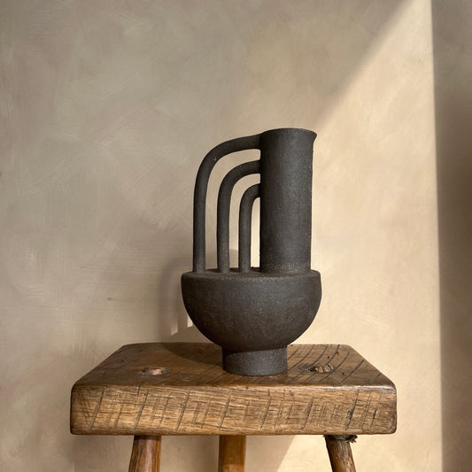 Brutalist Textured Jug Vase